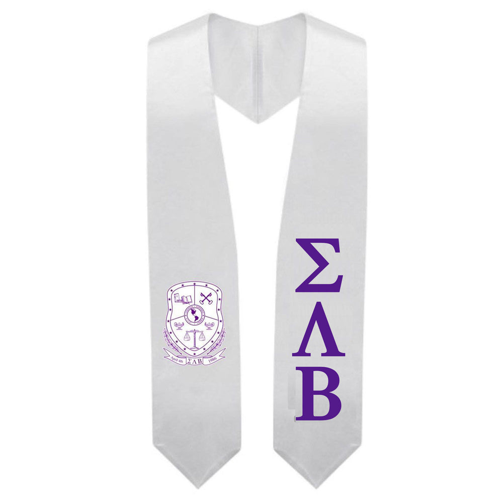 Sigma Lambda Beta Super Crest Shield Graduation Stole Sigma Lambda Beta Super Crest - Shield Graduation Stole