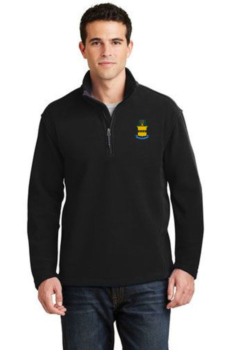 Discount Acacia Fraternity Crest Shield Patch 1/4 Zip Pullover DISCOUNT-ACACIA Fraternity Crest - Shield Patch 1/4 Zip Pullover