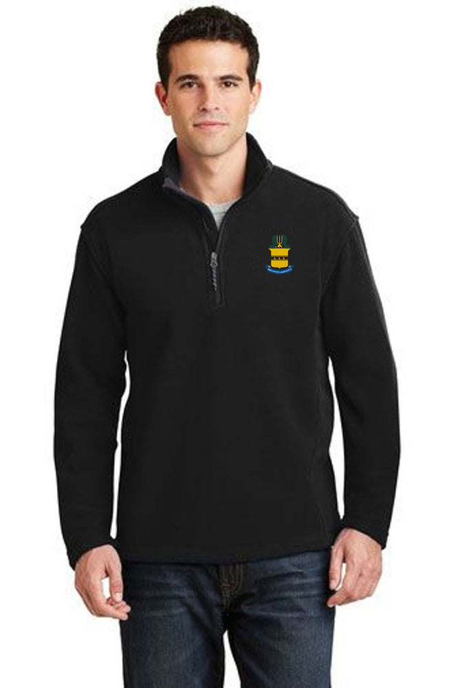 Discount Acacia Fraternity Crest Shield Patch 1/4 Zip Pullover DISCOUNT-ACACIA Fraternity Crest - Shield Patch 1/4 Zip Pullover