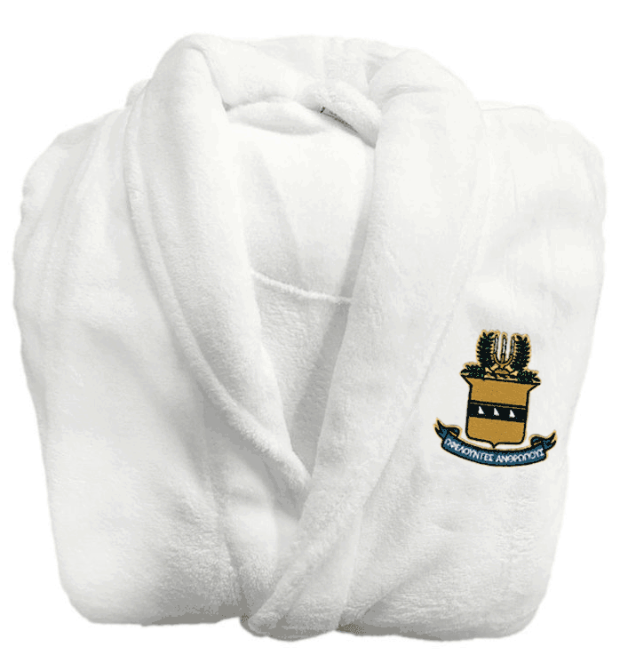 Discount Acacia Fraternity Patch Bathrobe DISCOUNT-ACACIA Fraternity Patch  Bathrobe