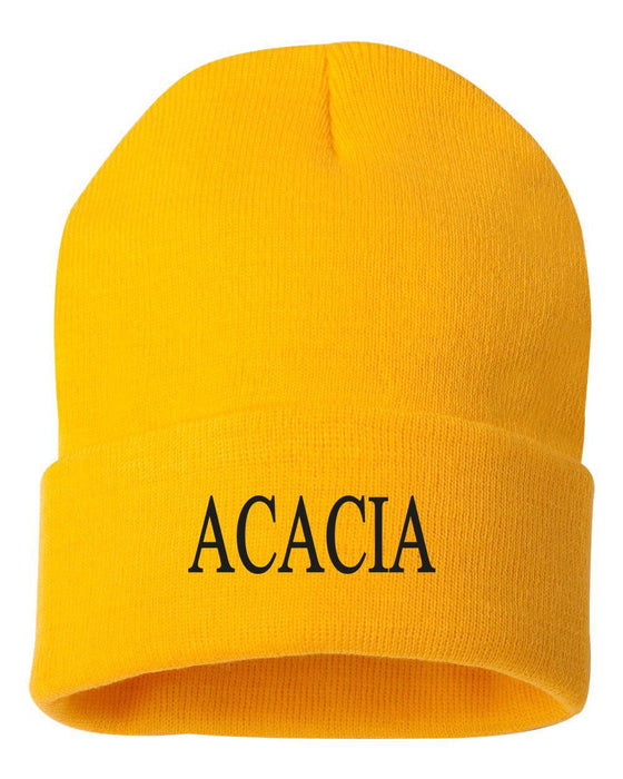 Acacia Greek Letter Knit Cap ACACIA Greek Letter Knit Cap