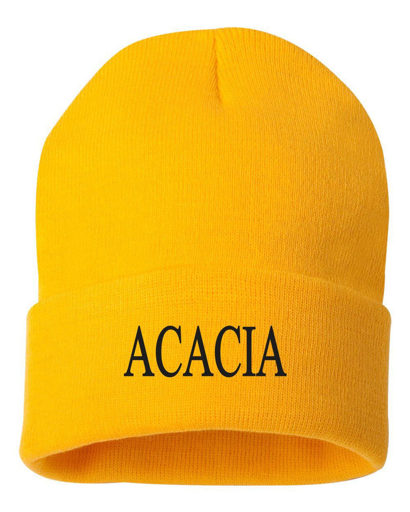 Acacia Greek Letter Knit Cap ACACIA Greek Letter Knit Cap