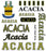 Acacia Multi Greek Decal Sticker Sheet ACACIA Multi Greek Decal Sticker Sheet