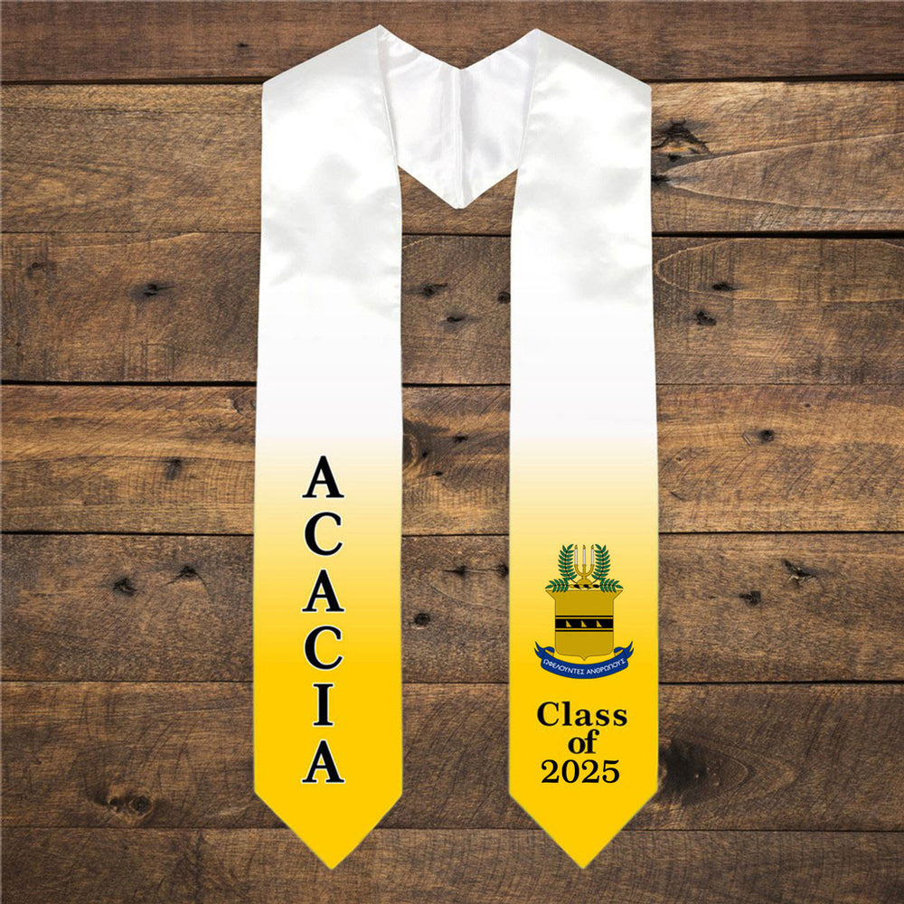 Acacia Extra Fancy Greek Class Of Graduation Stole ACACIA Extra Fancy Greek Class Of  Graduation Stole