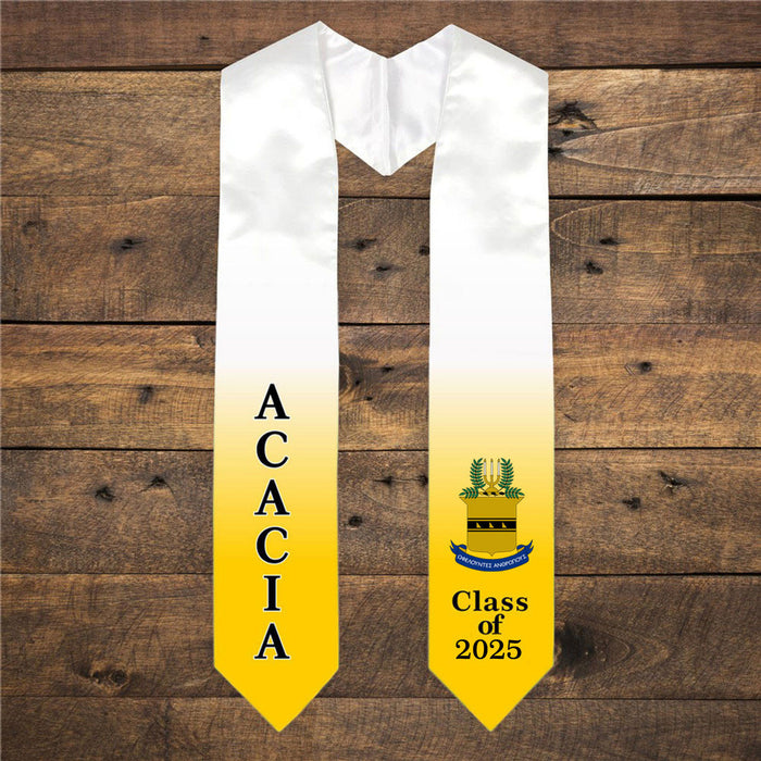Acacia Extra Fancy Greek Class Of Graduation Stole ACACIA Extra Fancy Greek Class Of  Graduation Stole