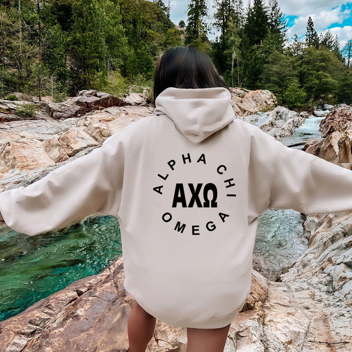 Alpha Chi Omega Circle Hoodie Alpha Chi Omega Circle Hoodie