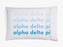 Alpha Delta Pi Ombre Retro Pillowcases Alpha Delta Pi Ombre Retro Pillowcases