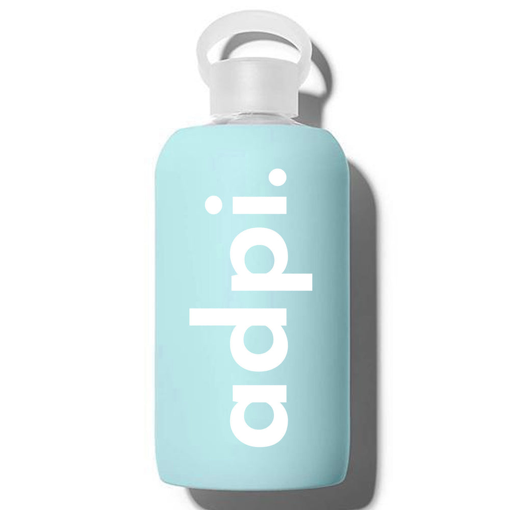 Alpha Delta Pi Glass Silicone Sleeve Water Bottles Alpha Delta Pi Glass Silicone Sleeve Water Bottles