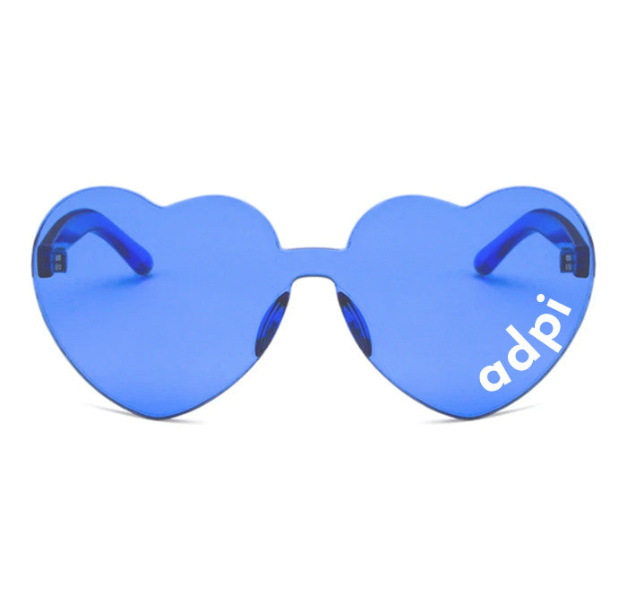 Alpha Delta Pi Heart Shaped Sunglasses Alpha Delta Pi Heart Shaped Sunglasses