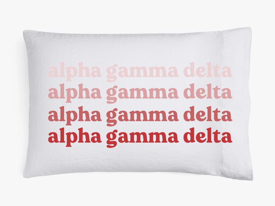 Alpha Gamma Delta Ombre Retro Pillowcases Alpha Gamma Delta Ombre Retro Pillowcases