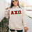 Alpha Chi Omega 2 Day Ship Twill Hooded Sweatshirt Alpha Chi Omega - 2 Day Ship Twill Hooded Sweatshirt