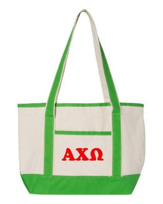 Alpha Chi Omega Sailing Tote Bag Alpha Chi Omega Sailing Tote Bag