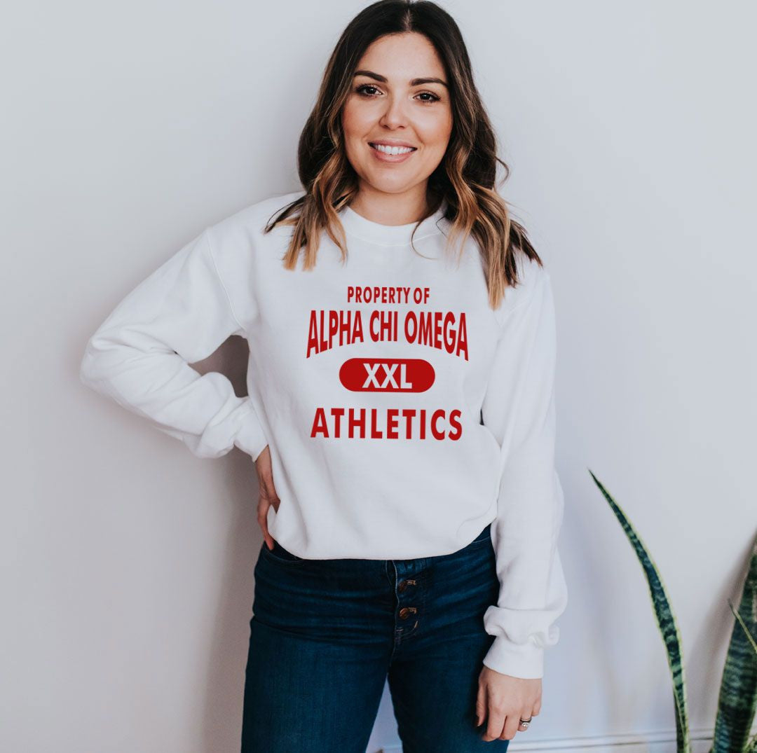 Alpha Chi Omega Athletics Crewneck Sweatshirt Alpha Chi Omega Athletics Crewneck Sweatshirt