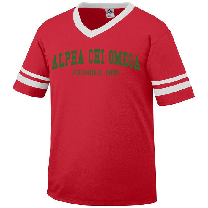 Alpha Chi Omega Boyfriend Style Founders Jersey Alpha Chi Omega Boyfriend Style Founders Jersey