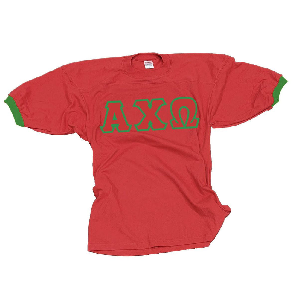 Alpha Chi Omega Classic Lettered Jersey Alpha Chi Omega Classic Lettered Jersey