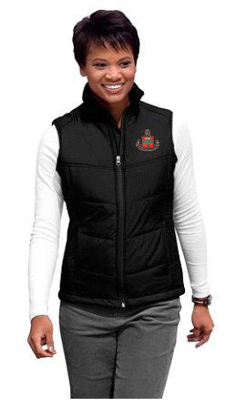 Discount Alpha Chi Omega Patch Ladies Mission Puffy Vest DISCOUNT-Alpha Chi Omega Patch Ladies Mission Puffy Vest