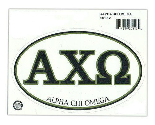 Alpha Chi Omega Euro Style Sticker Alpha Chi Omega Euro Style Sticker