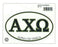 Alpha Chi Omega Euro Style Sticker Alpha Chi Omega Euro Style Sticker