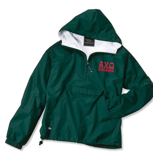 Clothing Alpha Chi Omega Greek Letter Windbreaker Pullovers