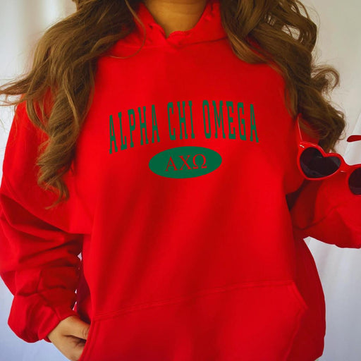 Clothing Alpha Chi Omega Group Hooded Sweatshirts