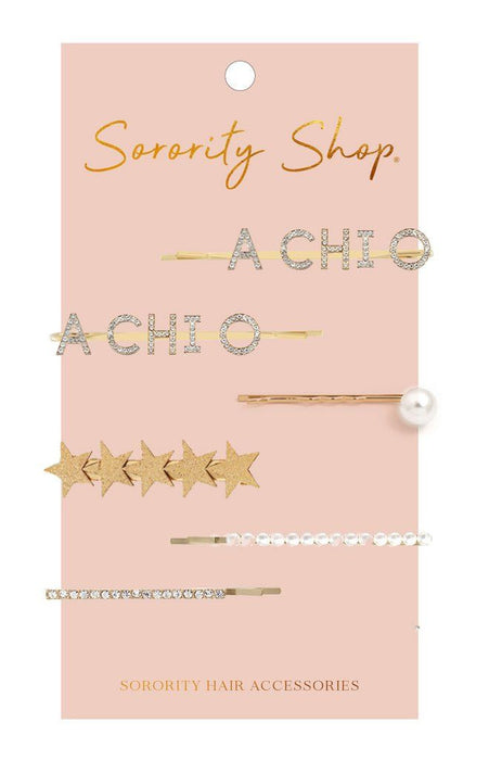 Alpha Chi Omega Hair Clips Alpha Chi Omega Hair Clips
