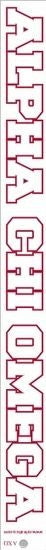 Alpha Chi Omega Long Window Decals Stickers Alpha Chi Omega Long Window Decals Stickers