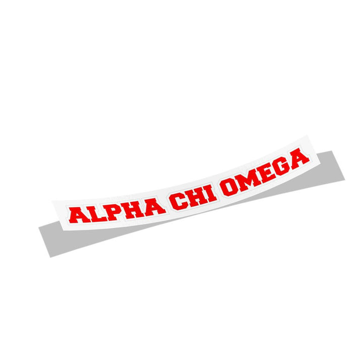 Alpha Chi Omega Long Window Sticker Alpha Chi Omega Long Window Sticker