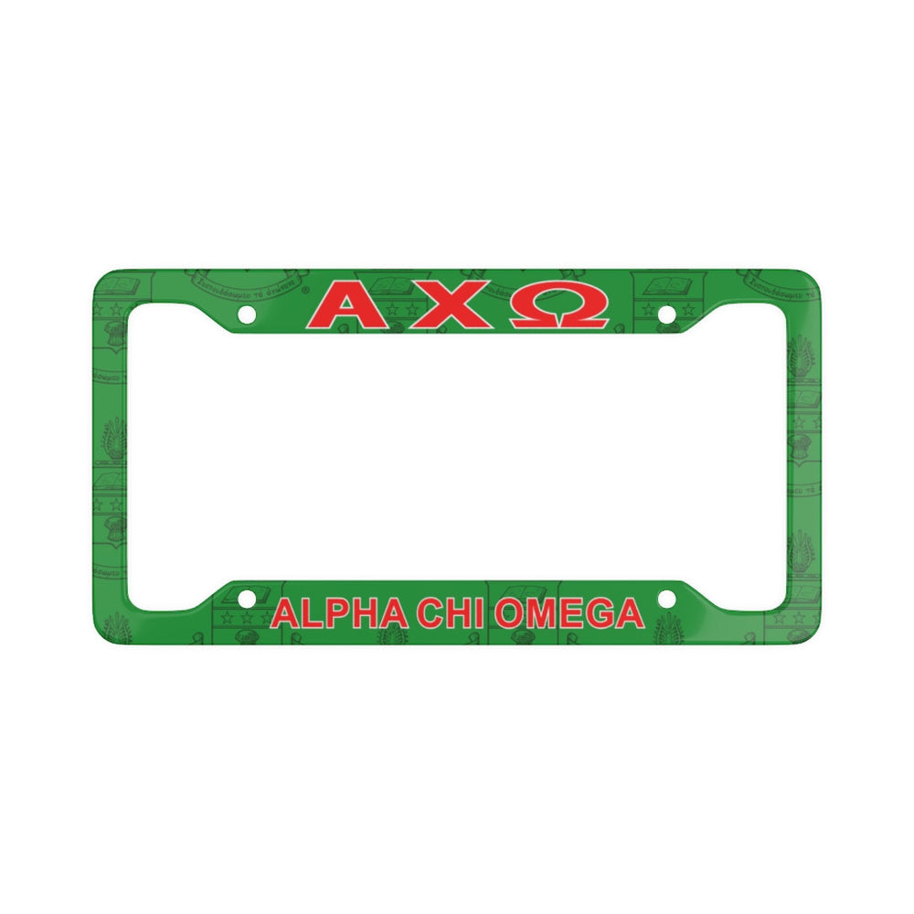 Alpha Chi Omega New License Plate Frames Alpha Chi Omega New License Plate Frames