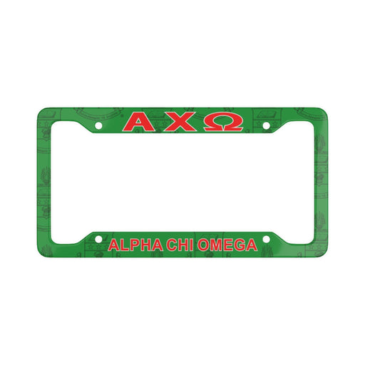 Caraccessories Alpha Chi Omega New License Plate Frames