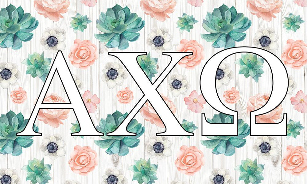 Alpha Chi Omega New Succulent Flag Alpha Chi Omega New Succulent Flag