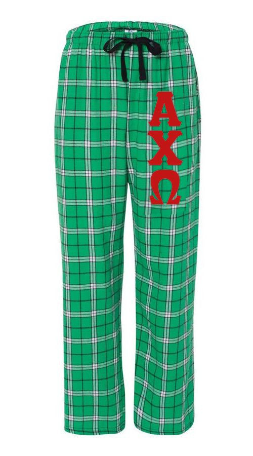 Alpha Chi Omega Pajamas Flannel Plaid Pant Alpha Chi Omega Pajamas -  Flannel Plaid Pant