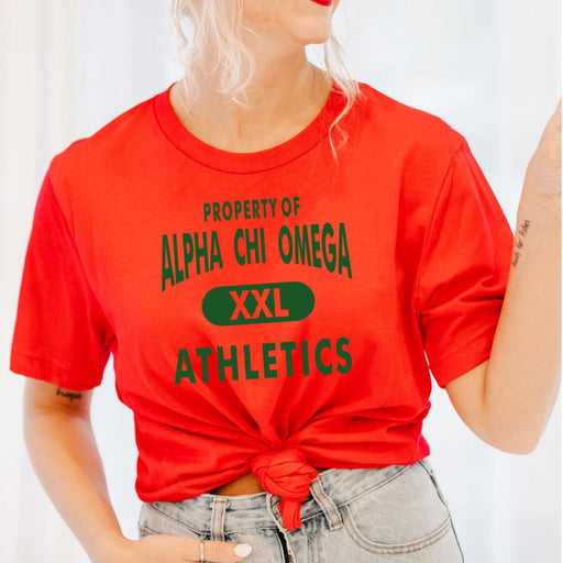 Alpha Chi Omega Property Of Athletics T-Shirt