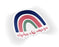 Alpha Chi Omega Rainbow Sticker Alpha Chi Omega Rainbow Sticker