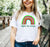Printify Alpha Chi Omega Rainbow Tees Alpha Chi Omega Rainbow Tees