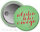 Alpha Chi Omega Script Button Alpha Chi Omega Cutie Button