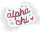 Alpha Chi Omega Star Sticker Alpha Chi Omega Star Sticker