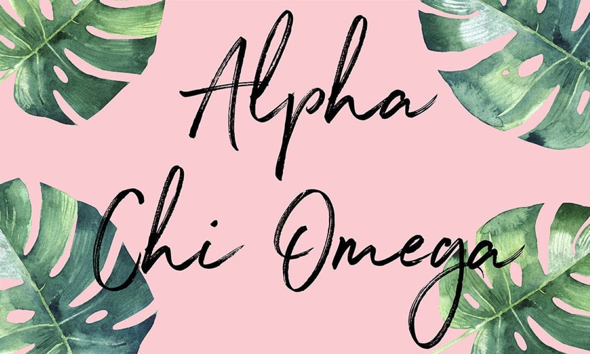 Alpha Chi Omega Tropical Flag Alpha Chi Omega Tropical Flag