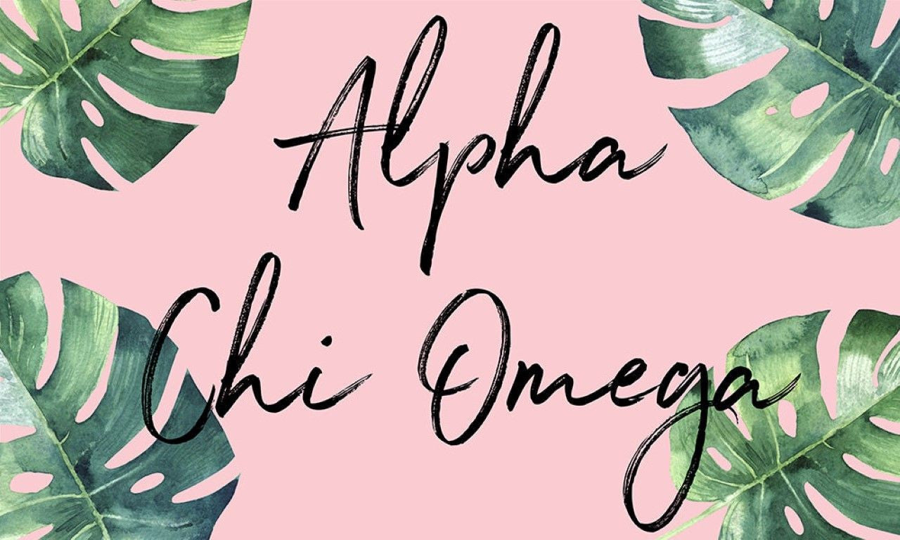 Alpha Chi Omega Tropical Flag Alpha Chi Omega Tropical Flag