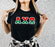 Alpha Chi Omega Two Toned Greek Lettered T Shirts Alpha Chi Omega Two Toned Greek Lettered T-shirts