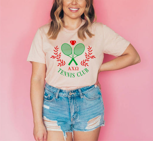 Alpha Chi Omega Alpha Chi Omega Tennis Club Tee