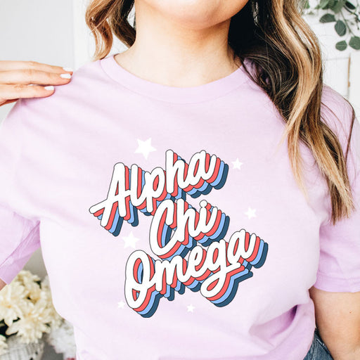 Alpha Chi Omega Alpha Chi Omega Flashback Tees