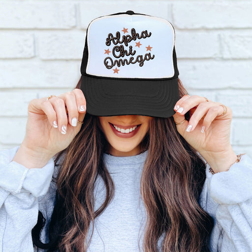 Alpha Chi Omega Alpha Chi Omega Cowboy Trucker Caps