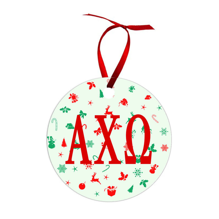 Alpha Chi Omega Holiday Cheer Christmas Ornaments Alpha Chi Omega Holiday Cheer Christmas Ornaments