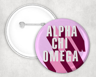 Alpha Chi Omega Sorority Buttons 4 Pack Alpha Chi Omega Sorority Buttons 4-Pack
