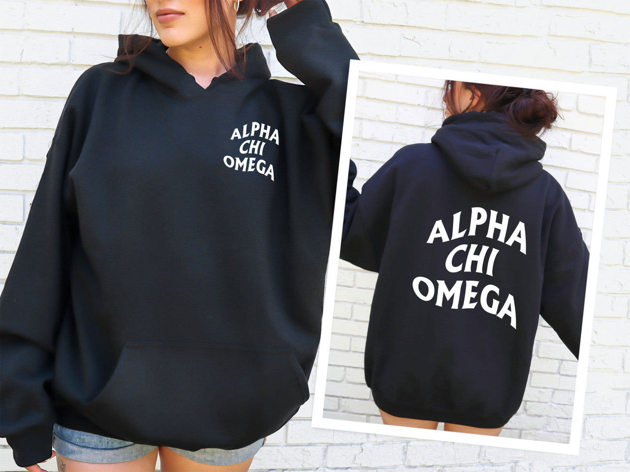 Alpha Chi Omega Social Hoodie Alpha Chi Omega Social Hoodie