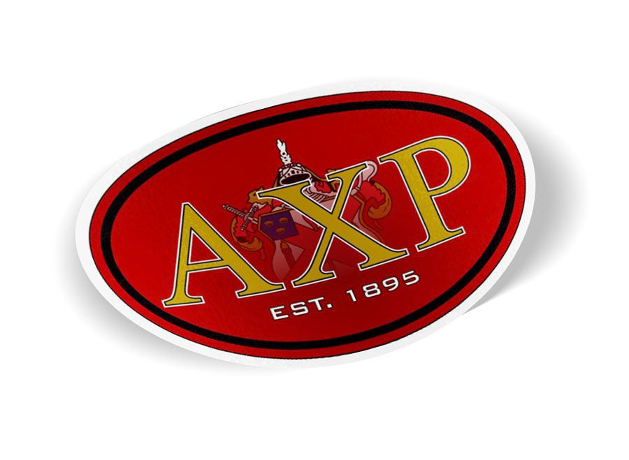 Alpha Chi Rho Color Oval Decal Alpha Chi Rho Color Oval Decal