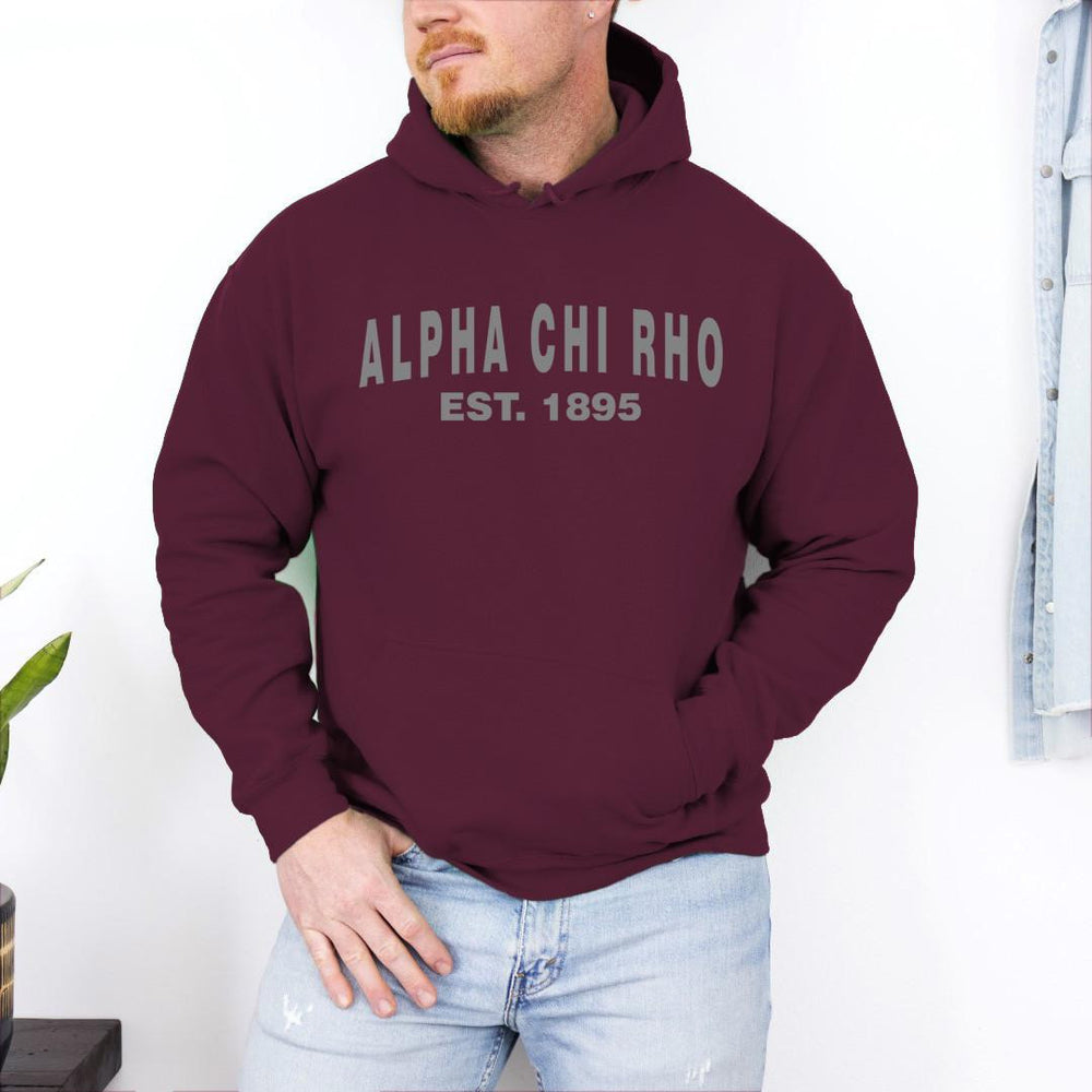 Alpha Chi Rho Established Hooded Sweatshirts Alpha Chi Rho Established Hooded Sweatshirts