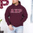 Alpha Chi Rho Fraternity Crest Shield Twill Letter Hooded Sweatshirt Alpha Chi Rho Fraternity Crest - Shield Twill Letter Hooded Sweatshirt