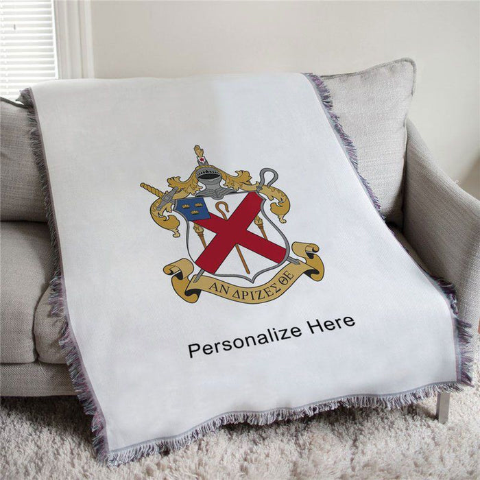 Alpha Chi Rho Full Color Crest Afghan Blanket Throw Alpha Chi Rho Full Color Crest Afghan Blanket Throw