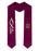 Alpha Chi Rho Greek Lettered Graduation Sash Stole With Crest Alpha Chi Rho Greek Lettered Graduation Sash Stole With Crest
